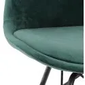 Chaise Design Dolce velours Vert